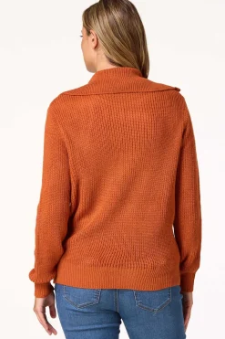 Cato Zip Neck Pullover Sweater> Sweaters